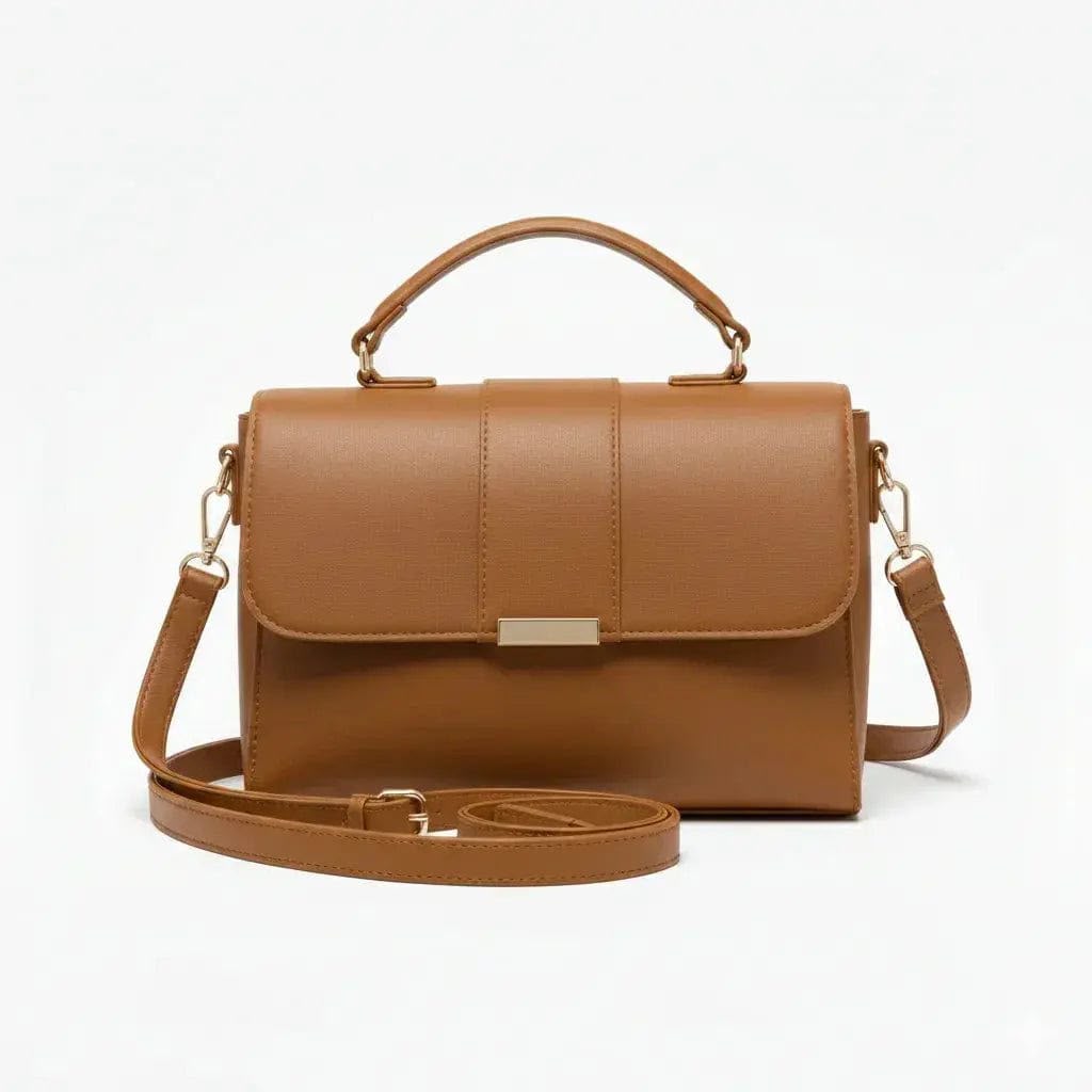 Women's Top Handle Bag – Premium PU Leather Crossbody Handbag for Women
